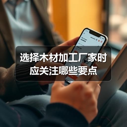 选择木材加工厂家时应关注哪些要点